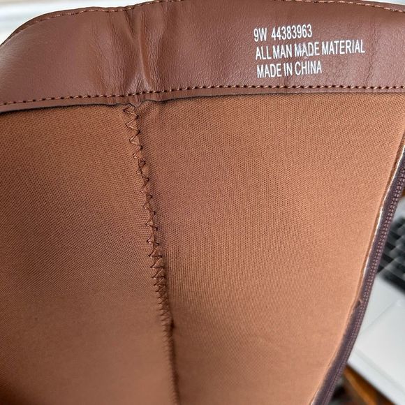 Suede Colorblock Pattern Boots Size 9 Wide Calf Knee High Heeled Cato Comfort Es - Picture 10 of 15